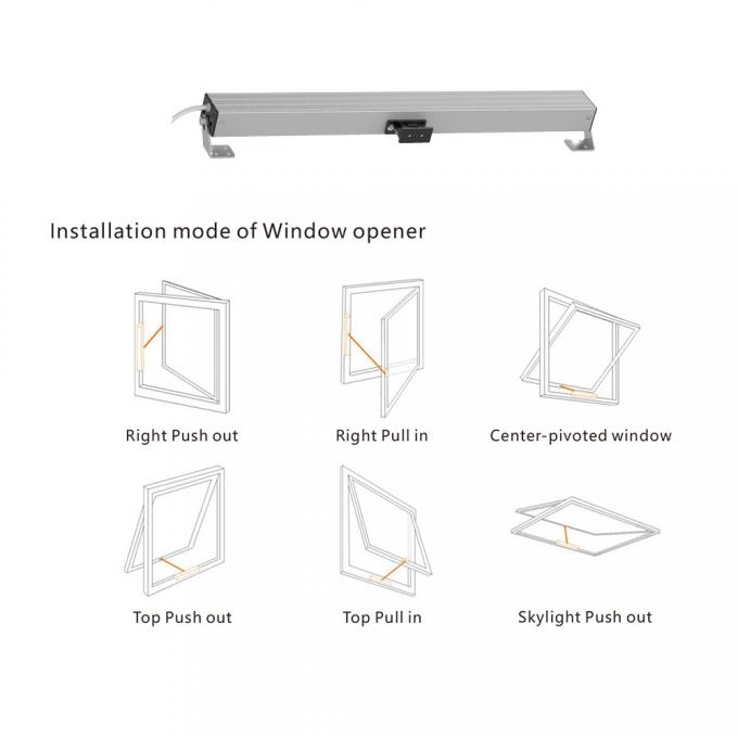 600mm Home Automation Window Opener 0.3A Remote Control Skylight Opener
