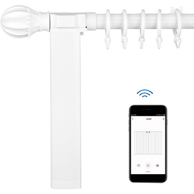 6m Length Electric Roman Curtain Track System For Smart Home