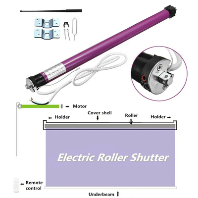 Anti Static Motorized Blinds Tubular Motor Home Automation Roller Curtain Window With Tuya WIFI