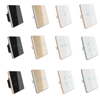 ABS 2 Gang Smart Light On Off RF433 3 Gang Wifi Switch White
