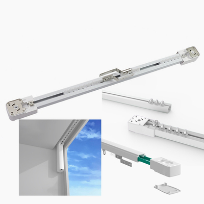 0.5-12M Z Wave Curtain Track 60KGS Alexa Controlled Curtain Rail
