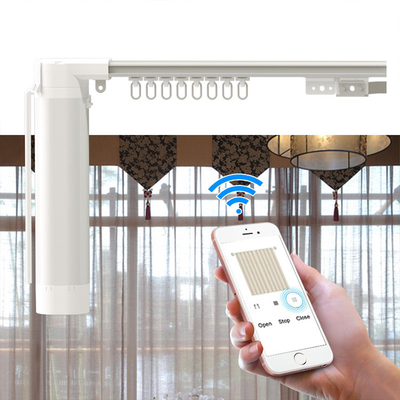 2.2m Diy Electric Curtain Track 433.92MHz Tuya Motorized Curtain Track System