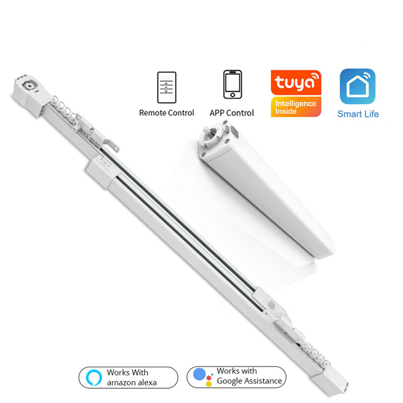 Adjustable Smart Electric Extendable Curtain Track For Home