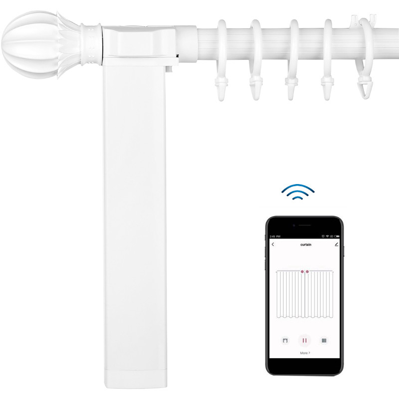 6m Length Electric Roman Curtain Track System For Smart Home