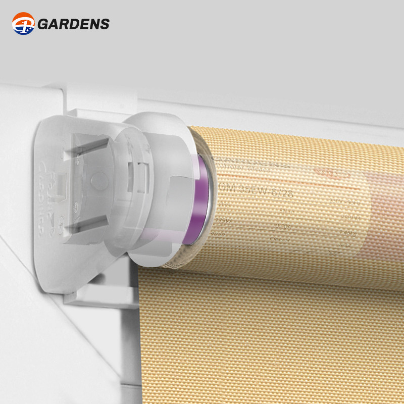 16mm Smart Tubular Motor Automatic Zebra Roller Blinds Motorized Goolgle Alexa Remote Control