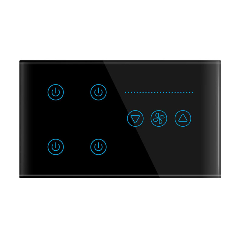 Fire Retardant Tuya Wifi Switch Controller Smart Light Dimmer Electric Touch Light Panel