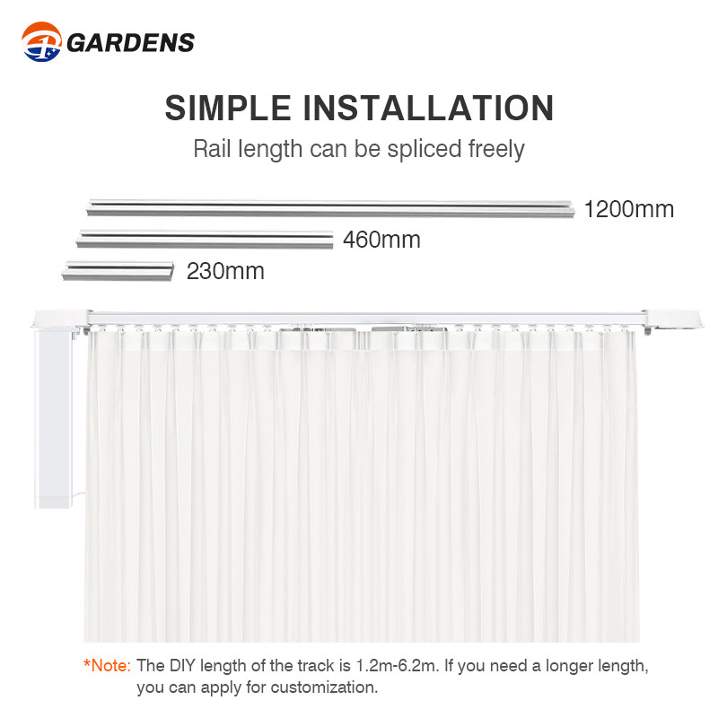 OEM Manual Curtain Track Aluminum Silent Curtain Rails