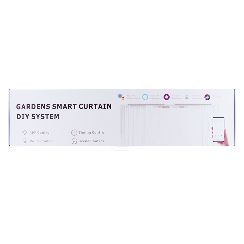 100mm DIY Motorized Curtain Track 50KG Motorised Curtain Track System