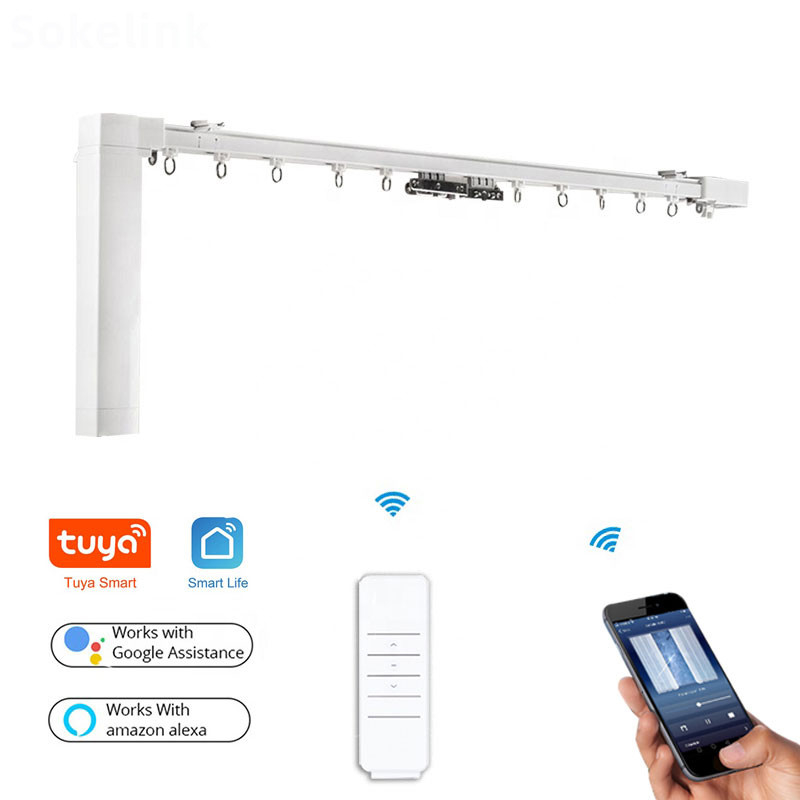Zigbee Smart Curtain Motor 1.2Nm Automatic Curtain Opener Alexa