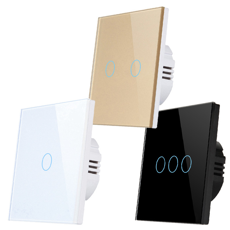 230V Smart Light On Off Wifi RoHS 2.4GHz 3 Gang Wifi Light Switch