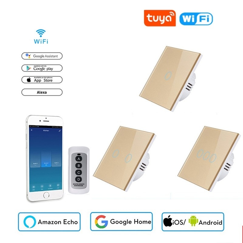 0.1mW Smart Light Switch Schedule 86×86mm Smart On Off Voice Control