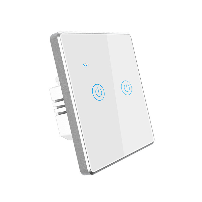 ABS 2 Gang Smart Light On Off RF433 3 Gang Wifi Switch White
