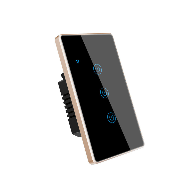 3 Gang Wifi Wall Switch ABS PC 802.11 Bgn Smart Home Wifi Switch 170V