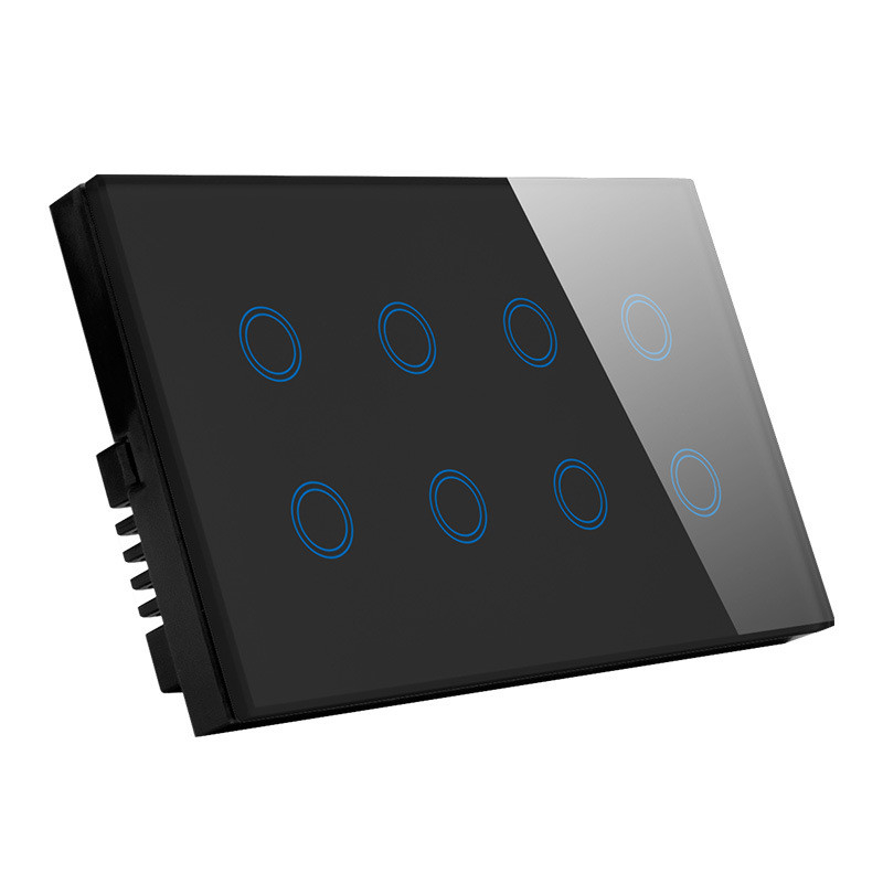8 Gang Wifi Smart Wall Touch Switch 10A Alexa On Off Light Switch Waterproof