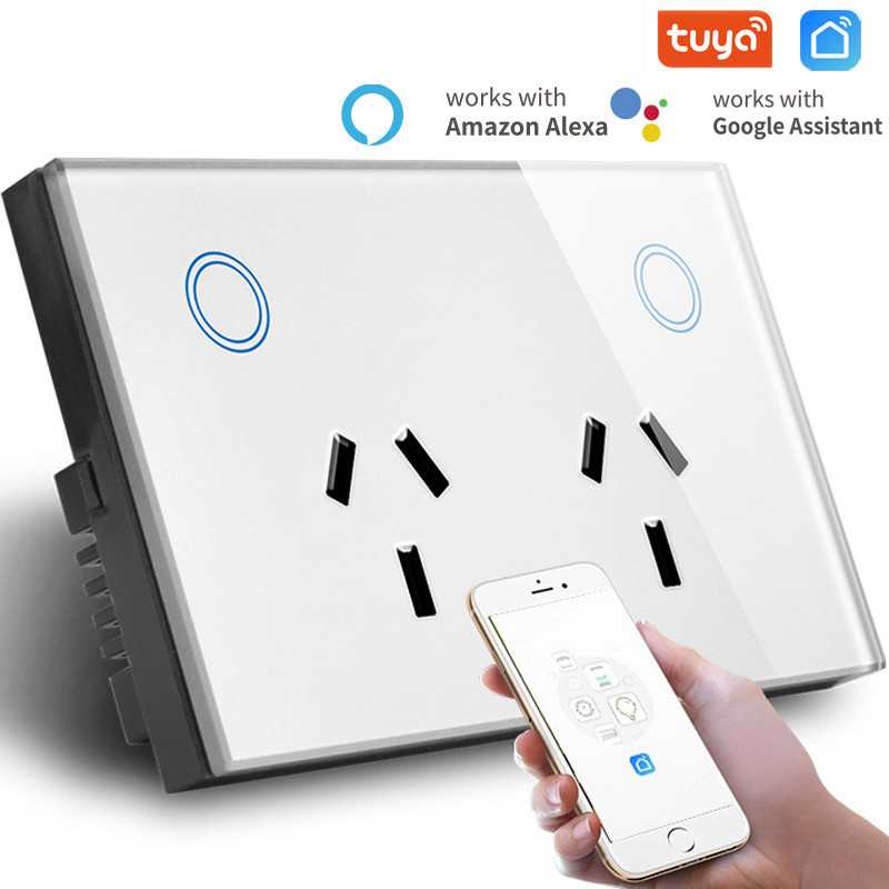 SmartLife Glass Wall Sockets 250V WIFI