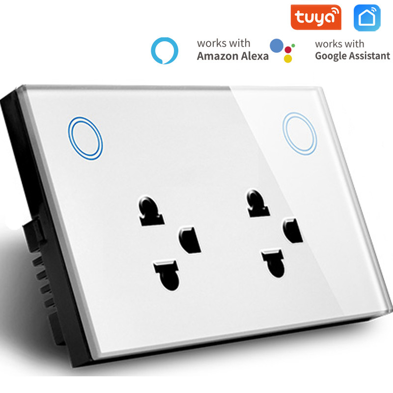 SmartLife Glass Wall Sockets 250V WIFI