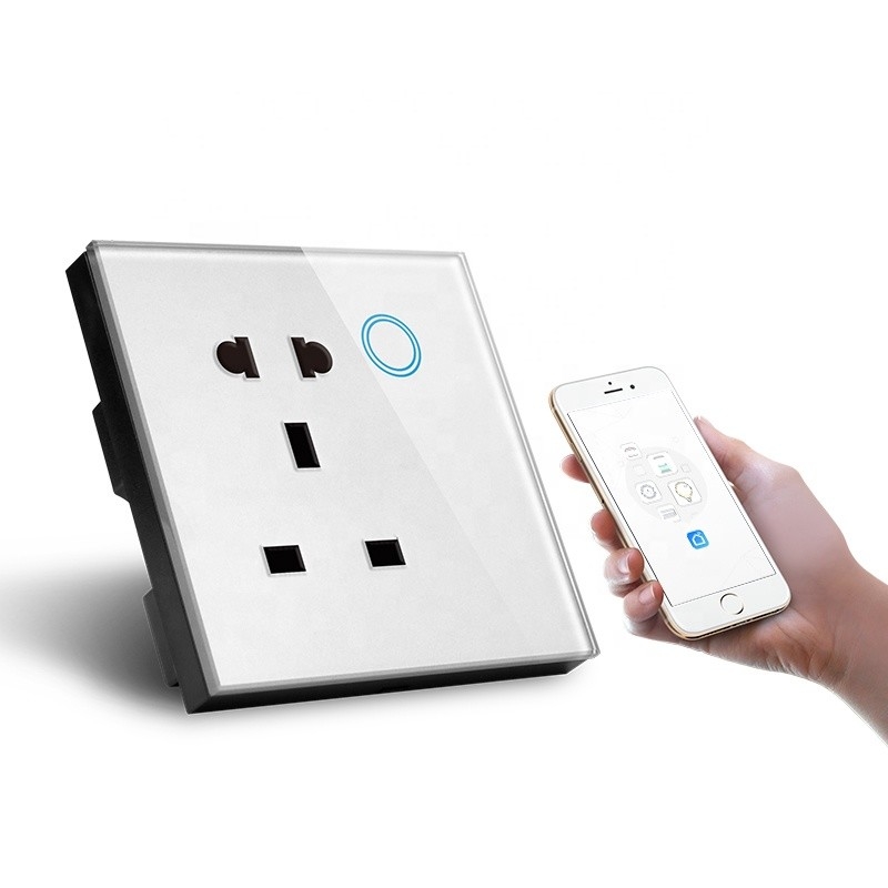 625W Smart Plug Socket AC 110-240V Glass Electrical Outlet Tuya