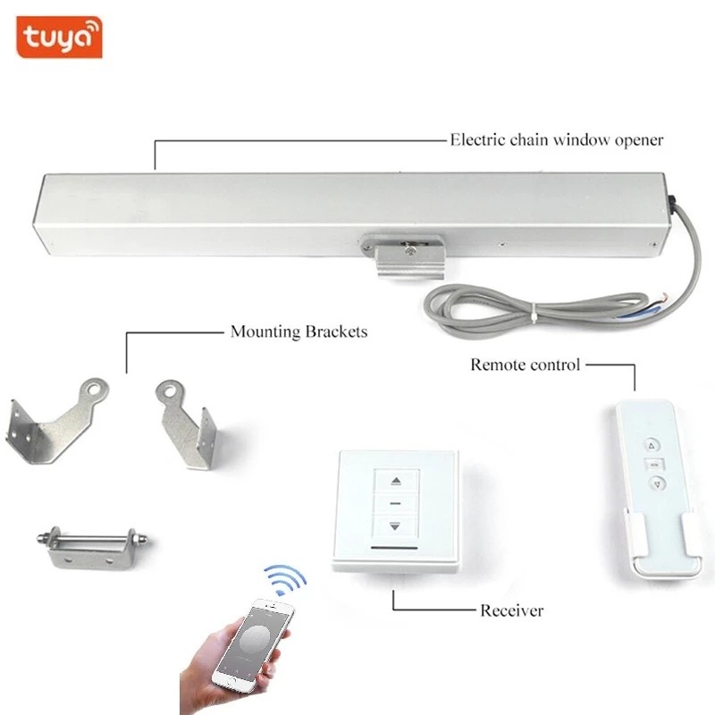 1.2A Smart Window Opener Motorized Skylight Opener Tuya APP Control