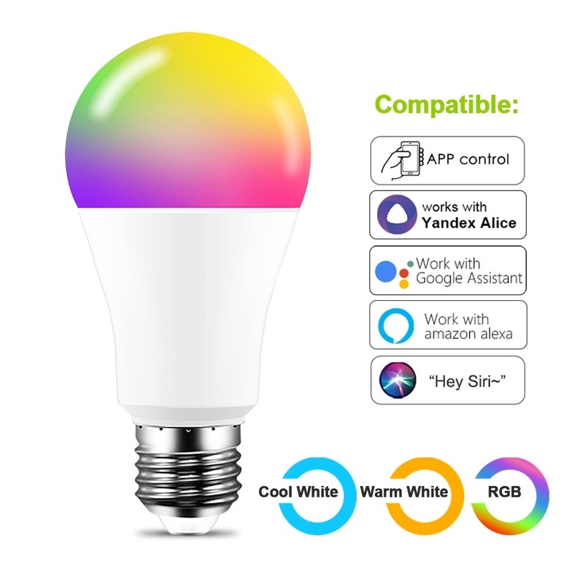 85-265V E27 Smart Light Bulb 3200K WiFi Smart LED Lamp App Control