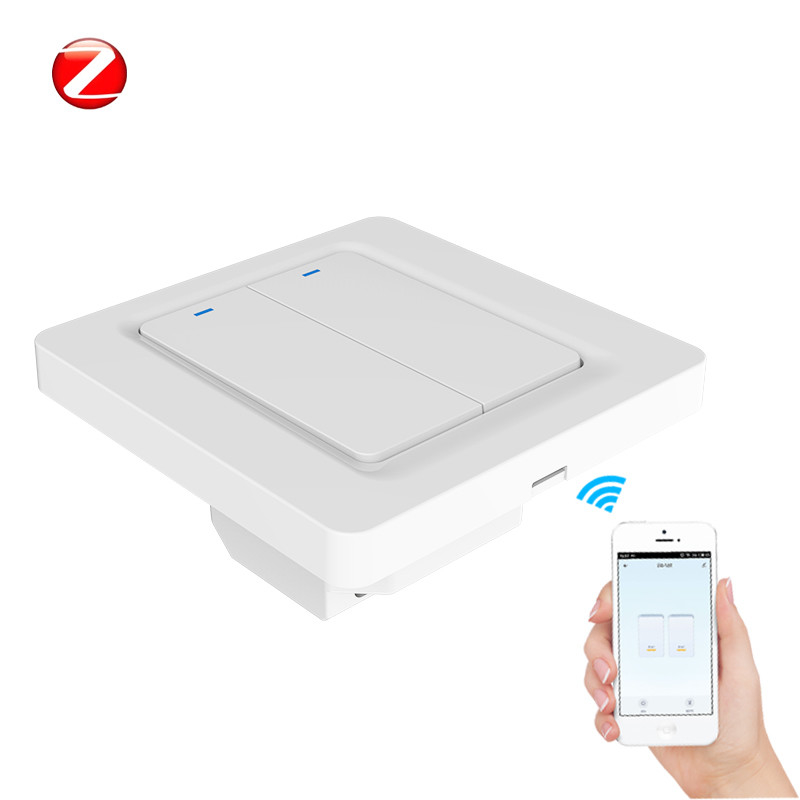 86×86mm Tuya Zigbee Wall Switch  Wireless