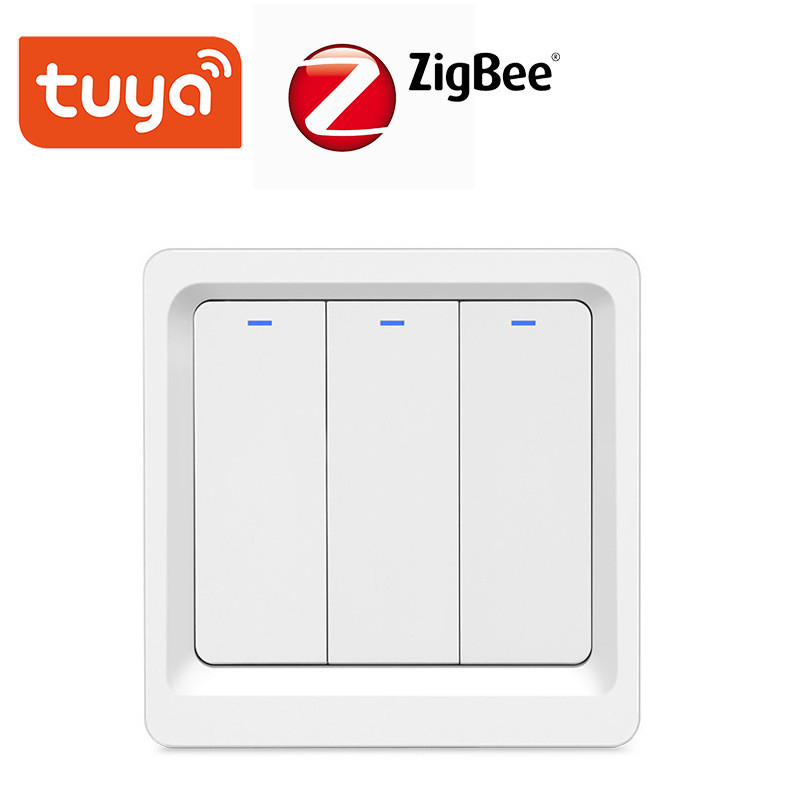 IEEE802.11BGN Tuya Zigbee Button 600W ZigBee Smart Switch