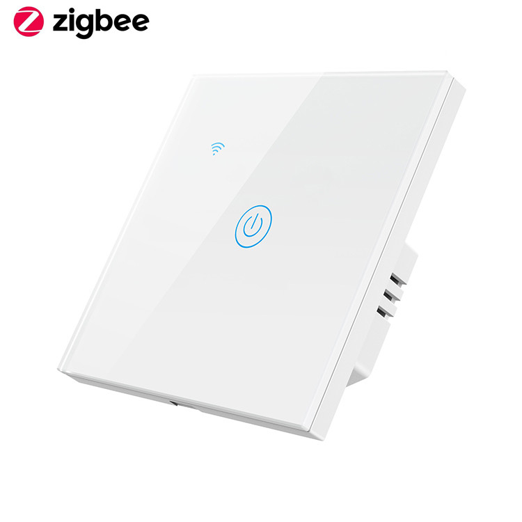 86×86mm Zigbee Light Switch FCC 1 Gang 2 Way Smart Switch Timer