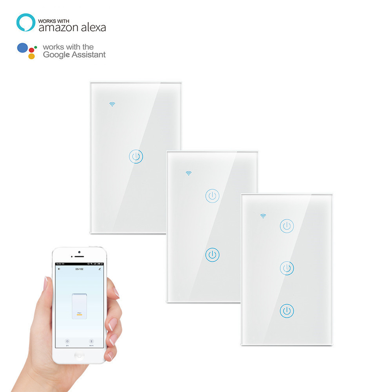 600w Zigbee Wall Switch Smart Life Glass Panel Light On Off