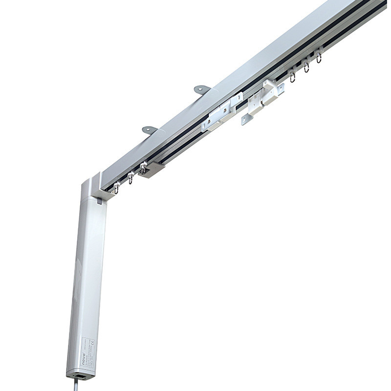 Anodized Extendable Curtain Track 0.92m Electric Curtain Track System