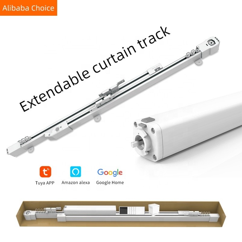 300cm Curtain Rail Wall Mount WIFI 2.4G Aluminium Curtain Rail Track