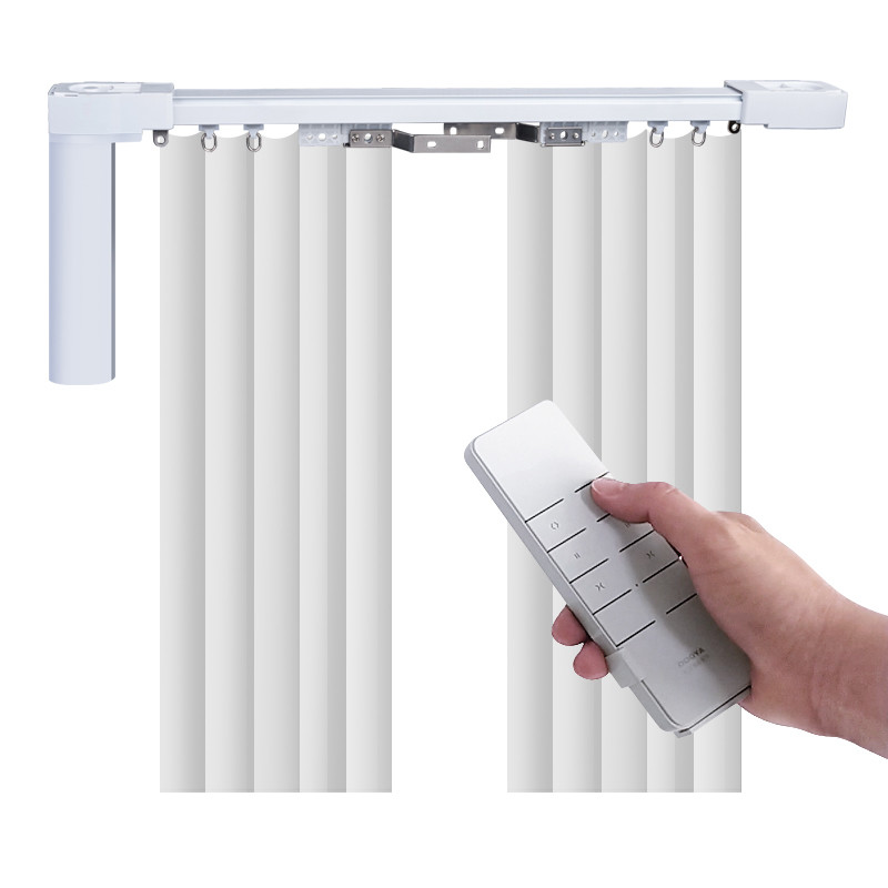 Ceiling Mounted Motorized Electric Ripple Fold Curtain Track S Type
