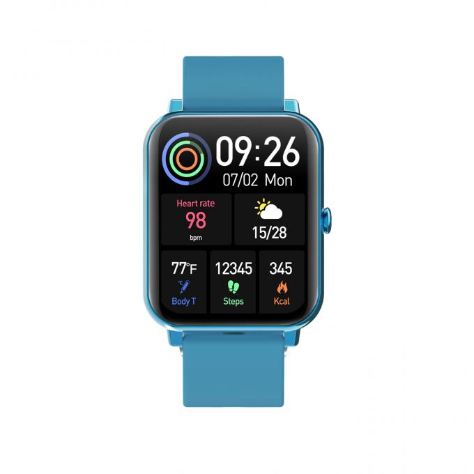 Black Waterproof Smart Watch Life Monitoring Assistant Voice Control